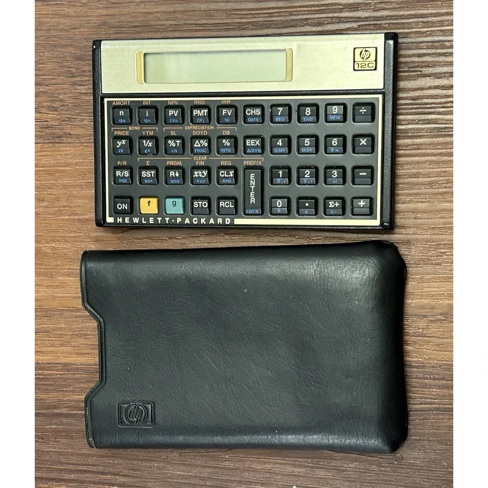 Hewlett-Packard HP 12C Scientific Handheld Calculator With Case